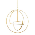 Welland 3-Light Chandelier in Aged Brass 36L x 40W x 44H