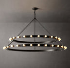 Vitoria Round Two Tiered Chandelier 60"