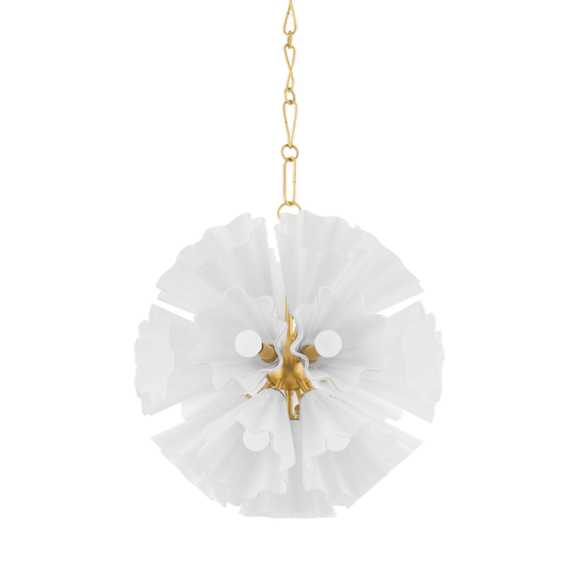 Capri 22-Light Chandelier in Aged Brass 24L x 24W x 24.5H