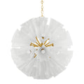 Capri 33-Light Chandelier in Aged Brass 38L x 38W x 39H