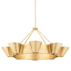 Reeve 8-Light Chandelier in Vintage Gold Leaf 37.5L x 37.5W x 18H