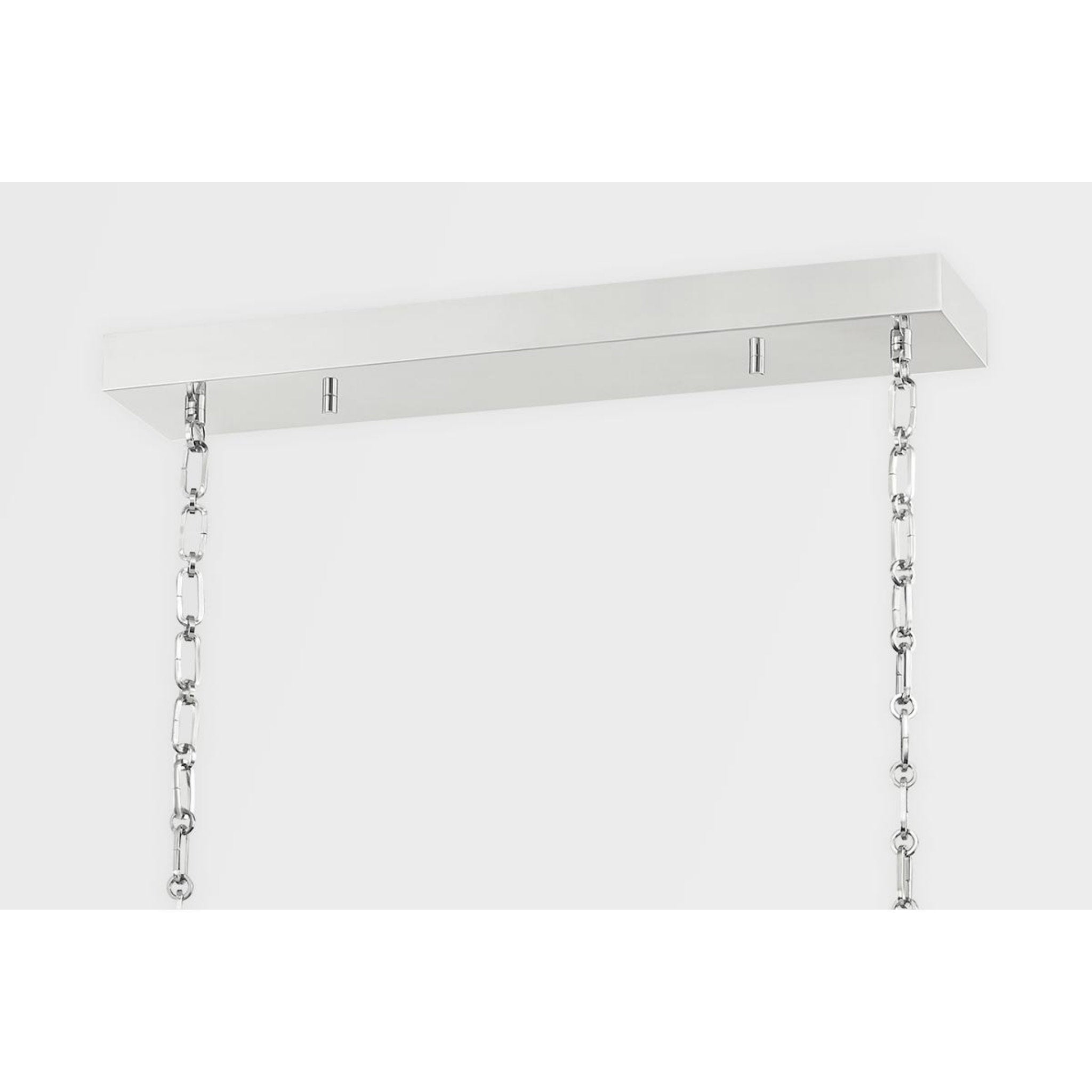 Lindley 1-Light Chandelier in Polished Nickel 54.5L x 54.5W x 4.625H