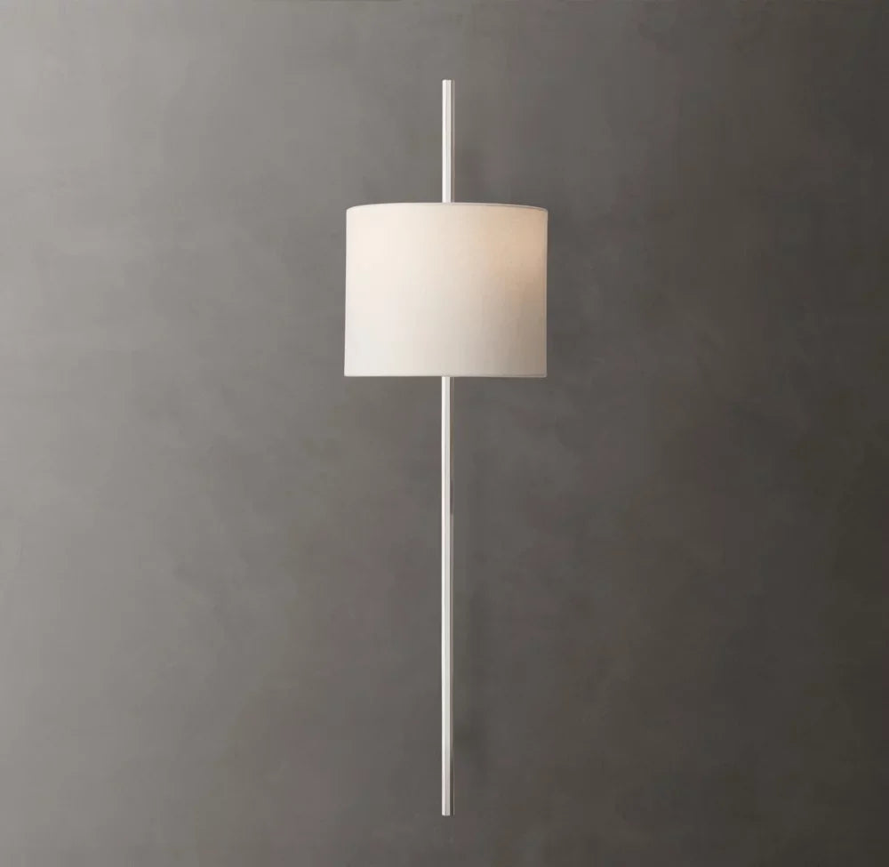 Vela Octagonal Bar Sconce - Round Shade