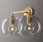 Utilitaire Globe Shade Double Sconce