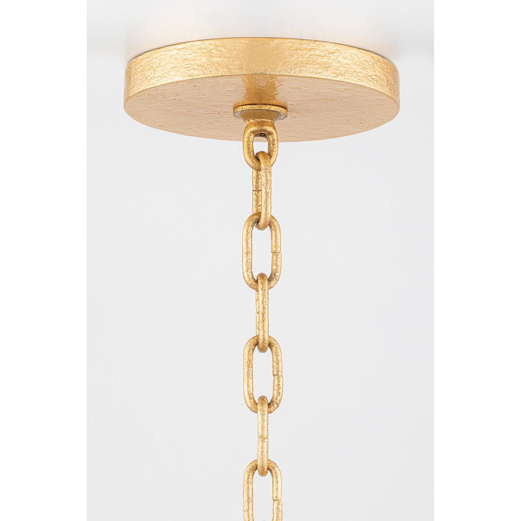 Torch 8-Light Chandelier in White Plaster 48L x 48W x 30.5H