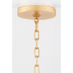 Torch 8-Light Chandelier in White Plaster 48L x 48W x 30.5H