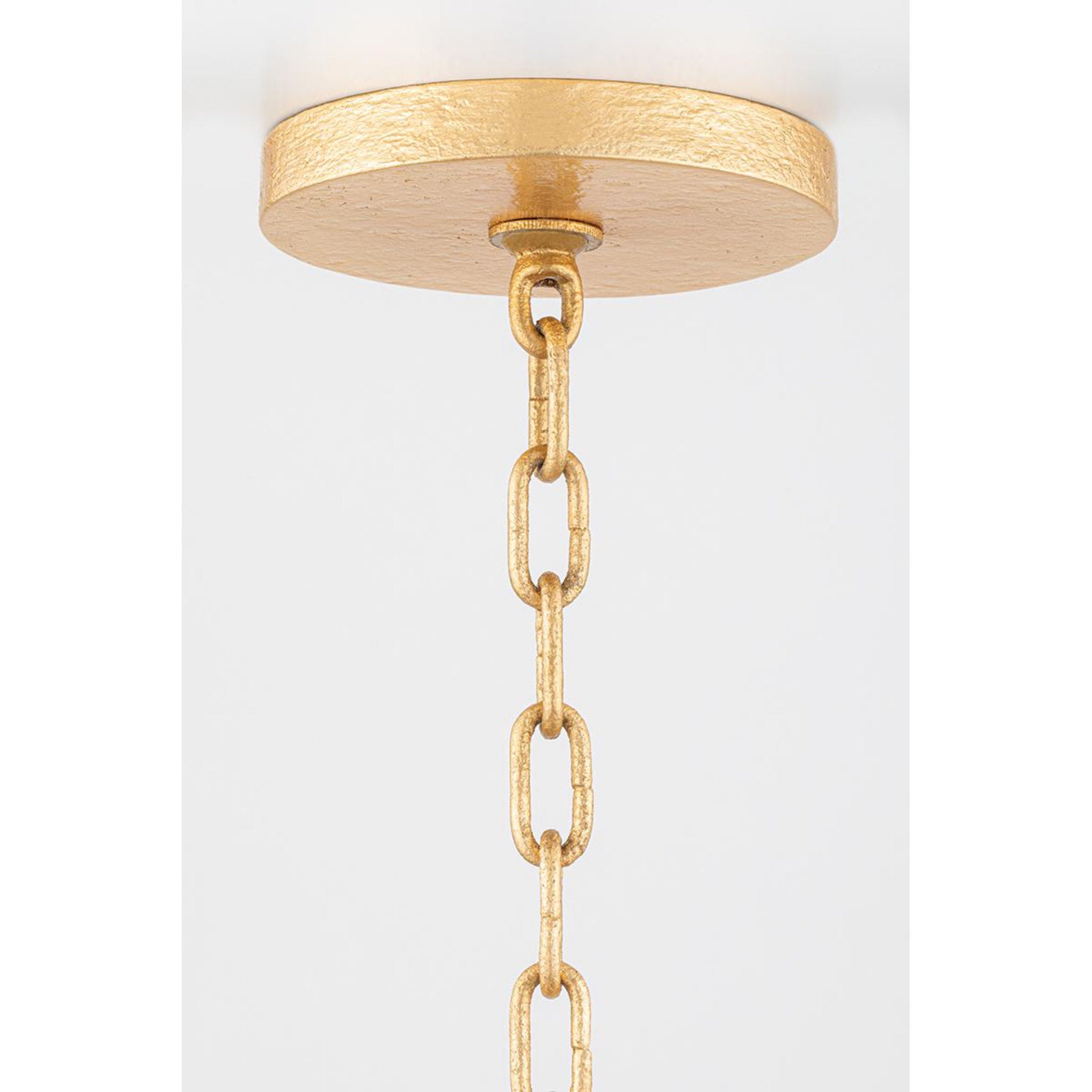 Torch 8-Light Chandelier in White Plaster 48L x 48W x 30.5H