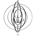 Luna 48'' Matte Black Chandelier Black 48"W x 58.5"H x 48"D