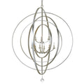 Luna 48'' Antique Silver Chandelier Silver 48"W x 58.5"H x 48"D