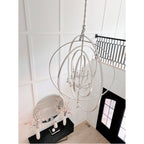 Luna 48'' Antique Silver Chandelier Silver 48"W x 58.5"H x 48"D