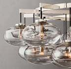 Cabrette Clear Glass Round Chandelier 60"