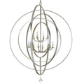 Luna 60'' Antique Silver Chandelier Silver 60"W x 70"H x 60"D