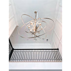 Luna 60'' Antique Silver Chandelier Silver 60"W x 70"H x 60"D