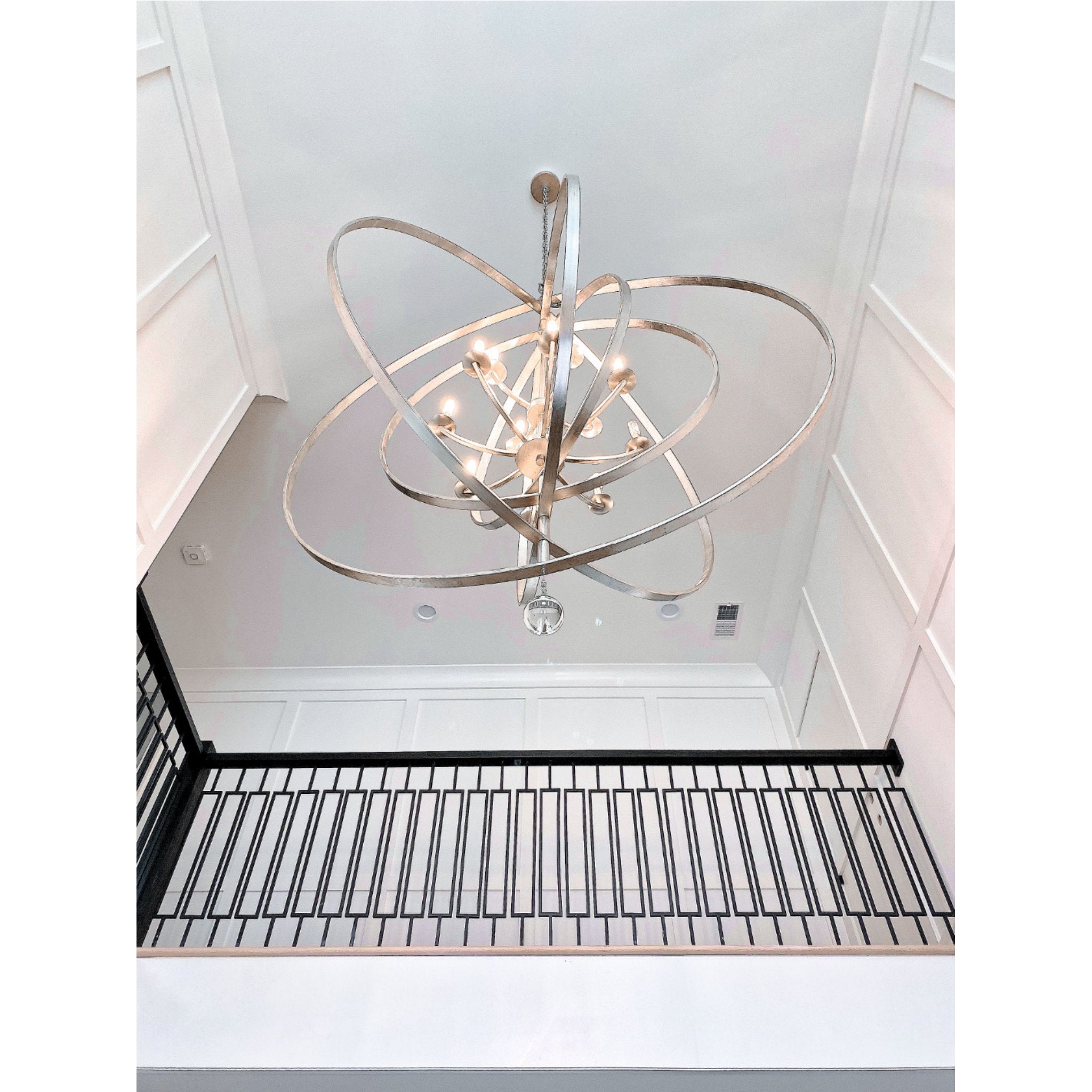 Luna 60'' Antique Silver Chandelier Silver 60"W x 70"H x 60"D
