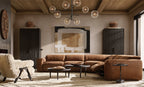 Glass Globe Mobile Eight-Arm Chandelier 79"