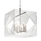 Travis 8-Light Chandelier in Polished Nickel 24L x 24W x 32H