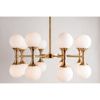 Astoria 16-Light Chandelier in Aged Brass 27L x 27W x 13.5H