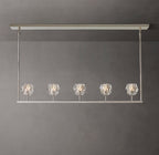 Boule De Cristal Clear Glass Linear Chandelier 48"