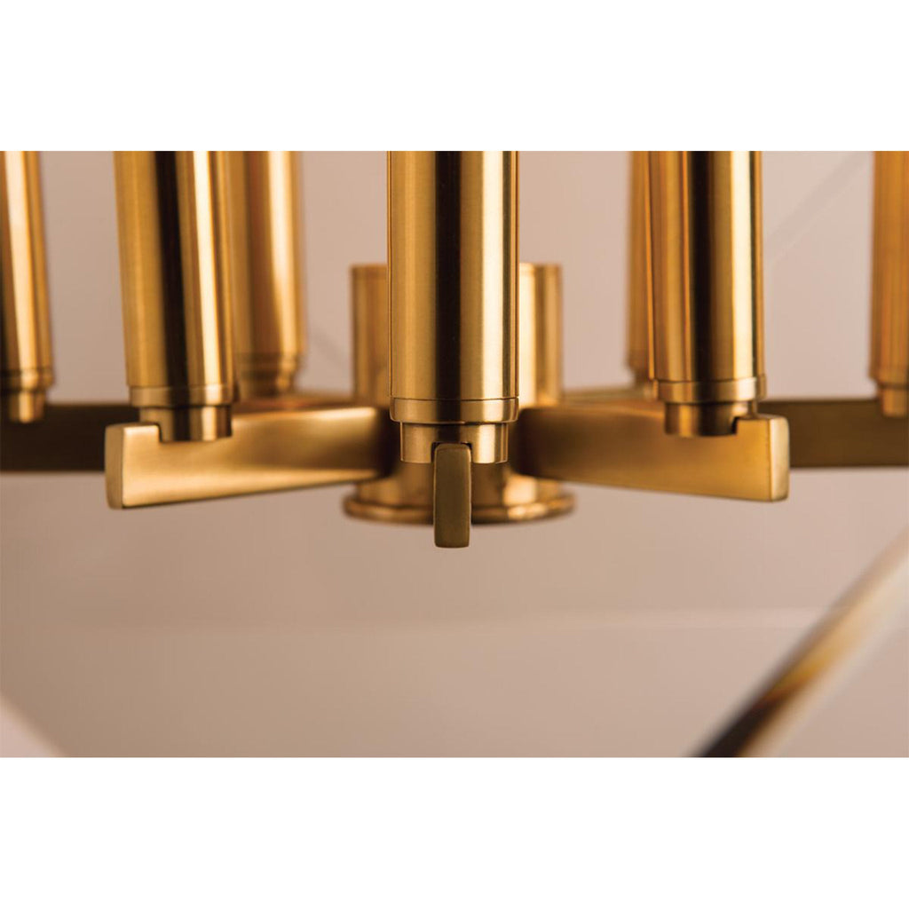 Travis 8-Light Chandelier in Polished Nickel 20L x 20W x 26.5H