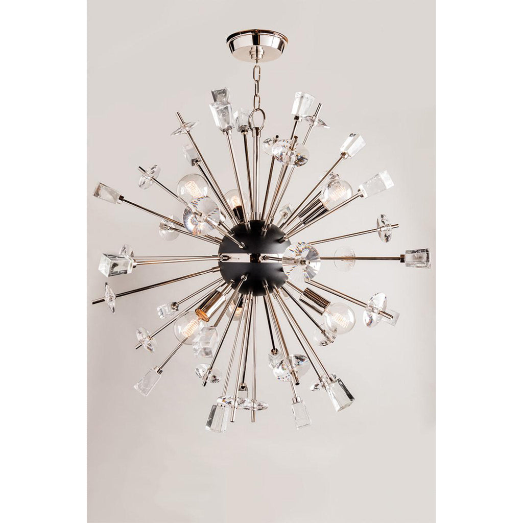 Liberty 6-Light Chandelier in Aged Brass 32L x 32W x 32H