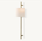 Vela Octagonal Bar Sconce - Round Shade