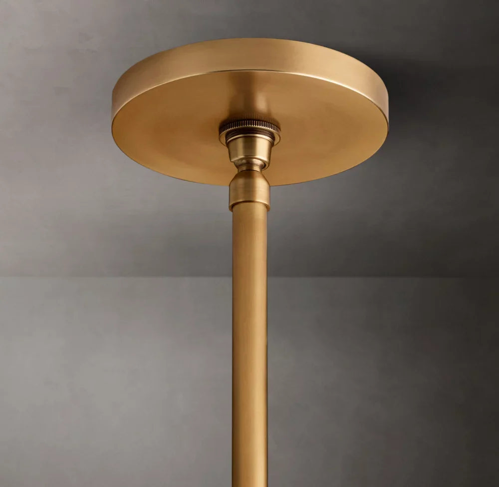 Hand-Carved Alabaster Cylinder Pendant