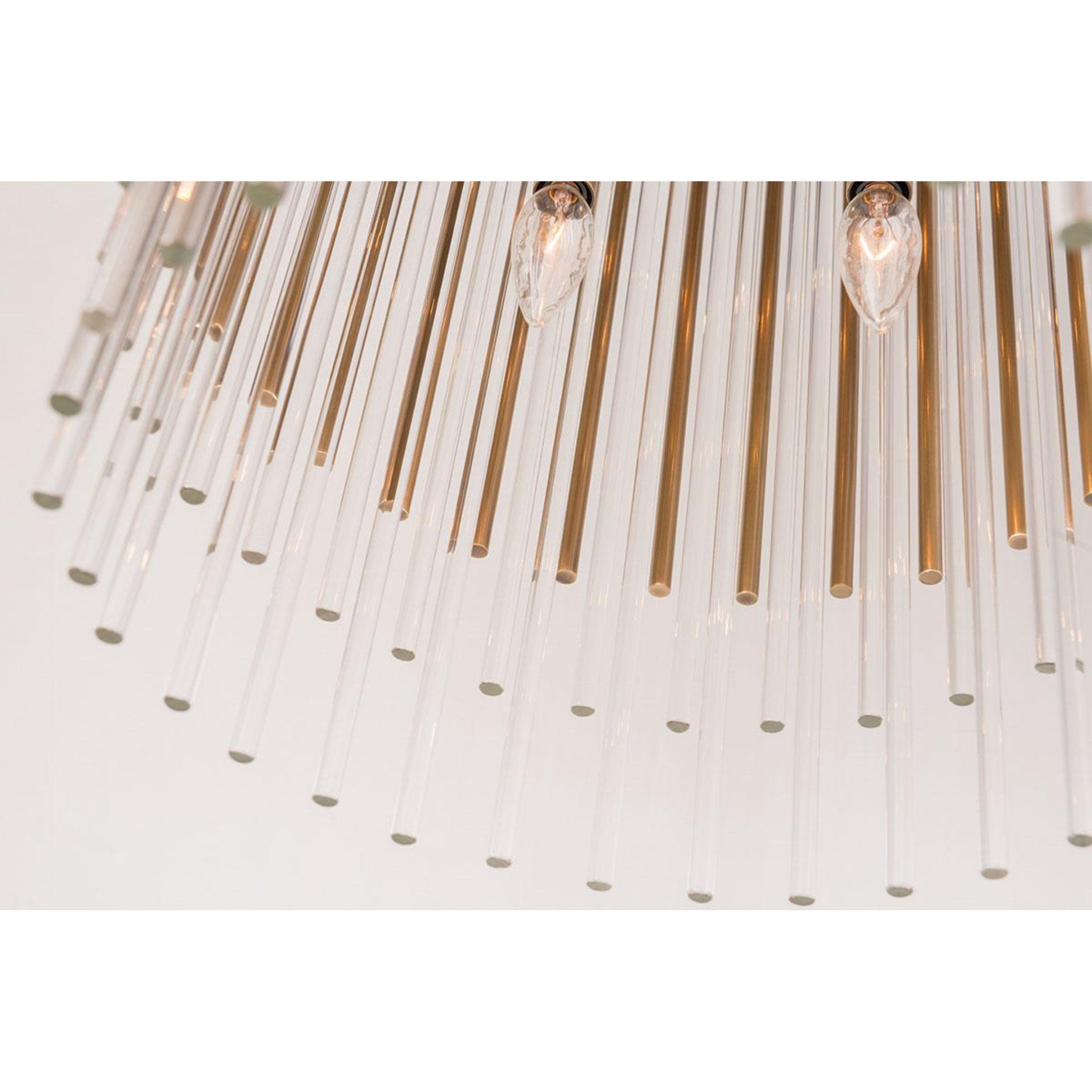 Wallis 10-Light Chandelier in Aged Brass 20.75L x 20.75W x 30.75H