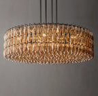 Chiara Smoke Glass Round Chandelier 62"