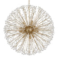 Dunkirk 16-Light Chandelier in Aged Brass 40L x 40W x 40H