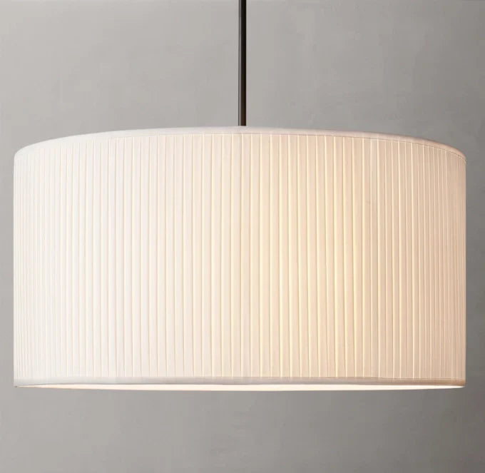 Reed?Pleated Drum Pendant