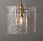 Lattice Clear Glass Pendant