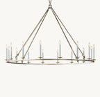 19TH C. ENGLISH OPENWORK ROUND CHANDELIER 60"