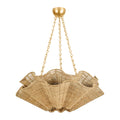 Hayworth 6-Light Chandelier in Vintage Gold Leaf 30.25L x 30.25W x 11.75H