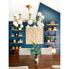 Astoria 20-Light Chandelier in Aged Brass 36L x 36W x 13.5H