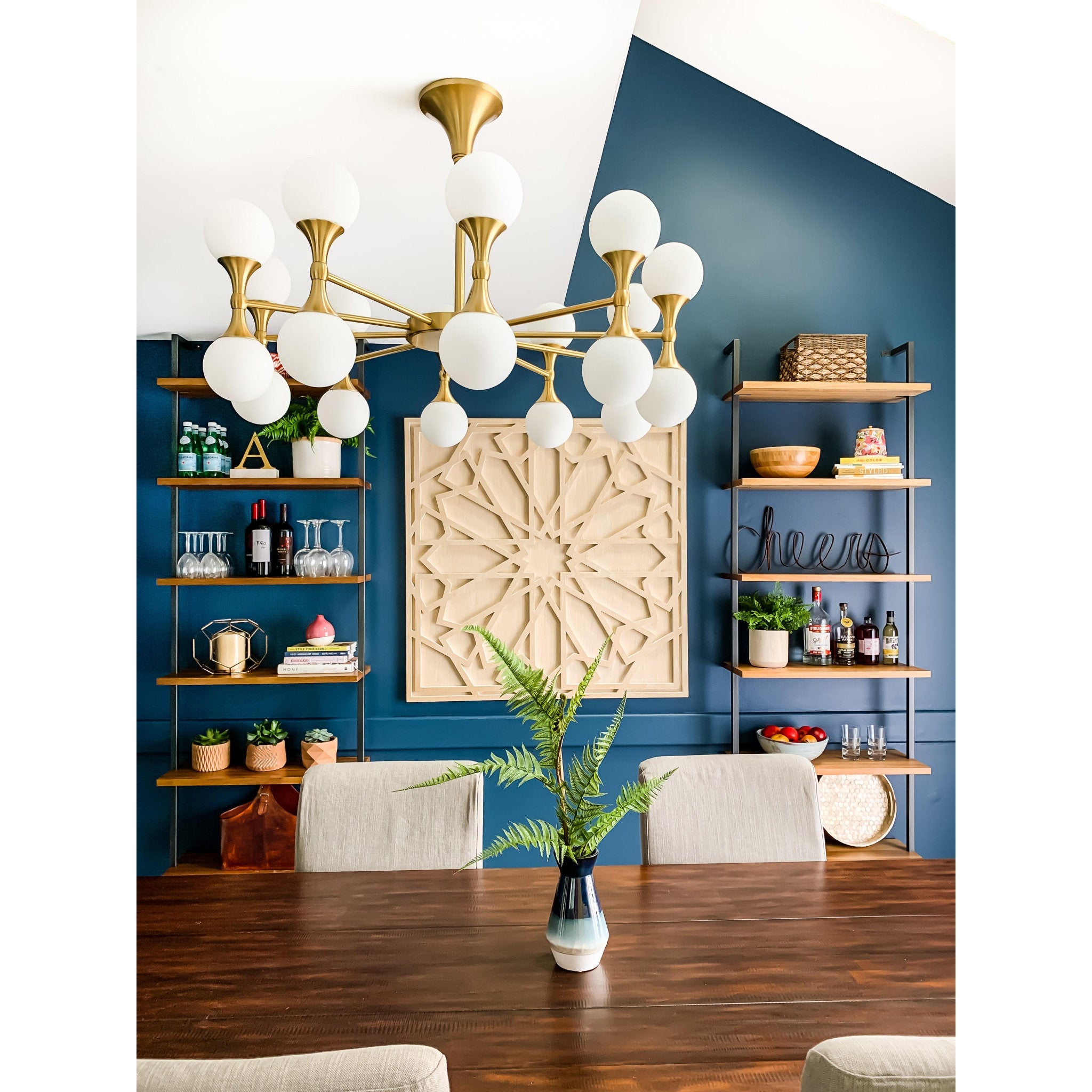 Astoria 20-Light Chandelier in Aged Brass 36L x 36W x 13.5H