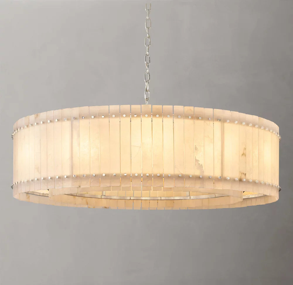 San Marco Alabaster Round Chandelier 60"