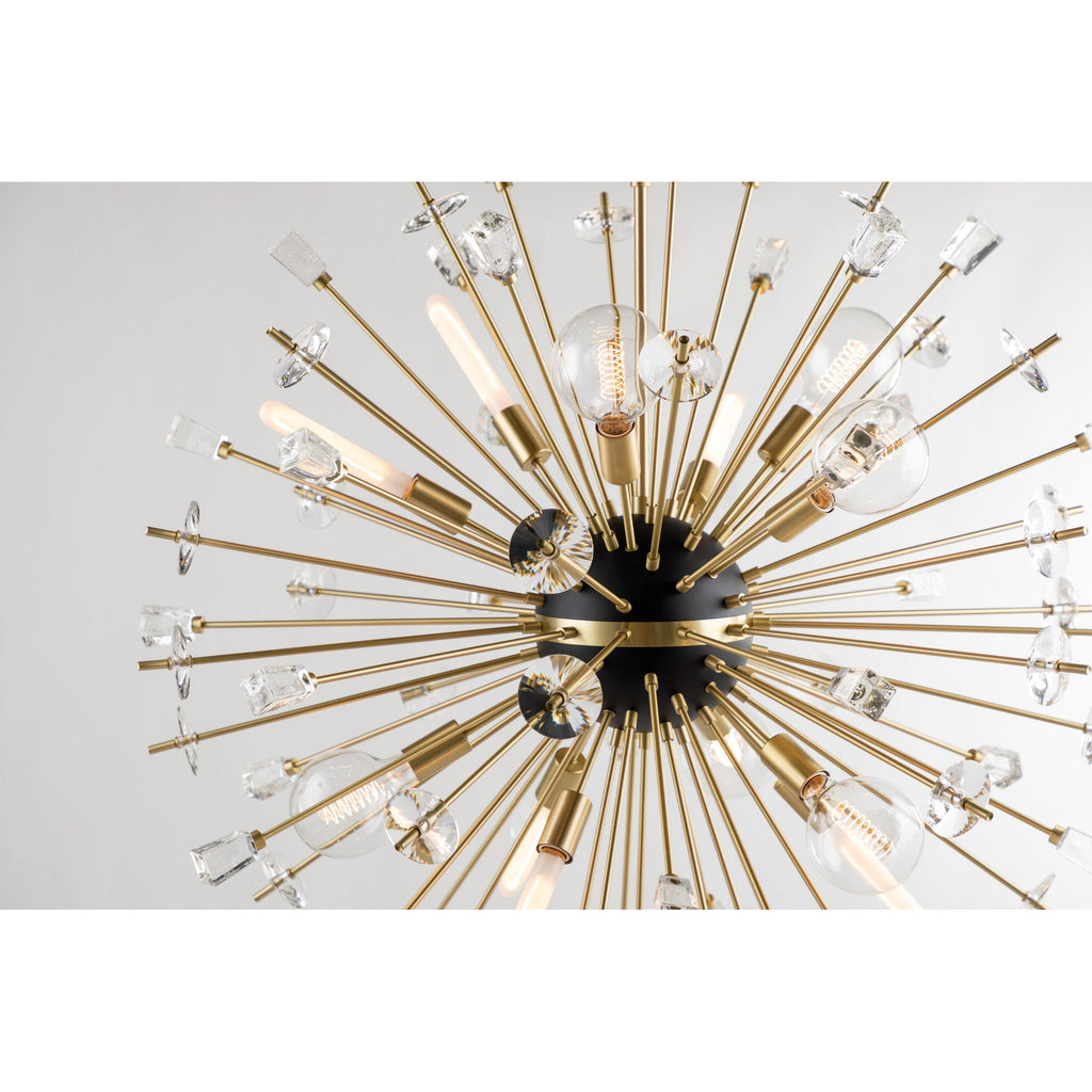 Liberty 18-Light Chandelier in Aged Brass 60L x 60W x 60H