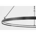Rosendale 1-Light Chandelier in Aged Brass 28L x 28W x 2.25H
