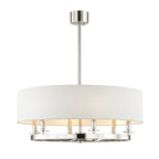 Durham 6-Light Chandelier in Polished Nickel 30.75L x 30.75W x 12H