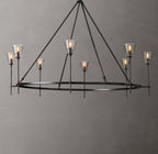 Torche De Verre Round Chandelier 58"