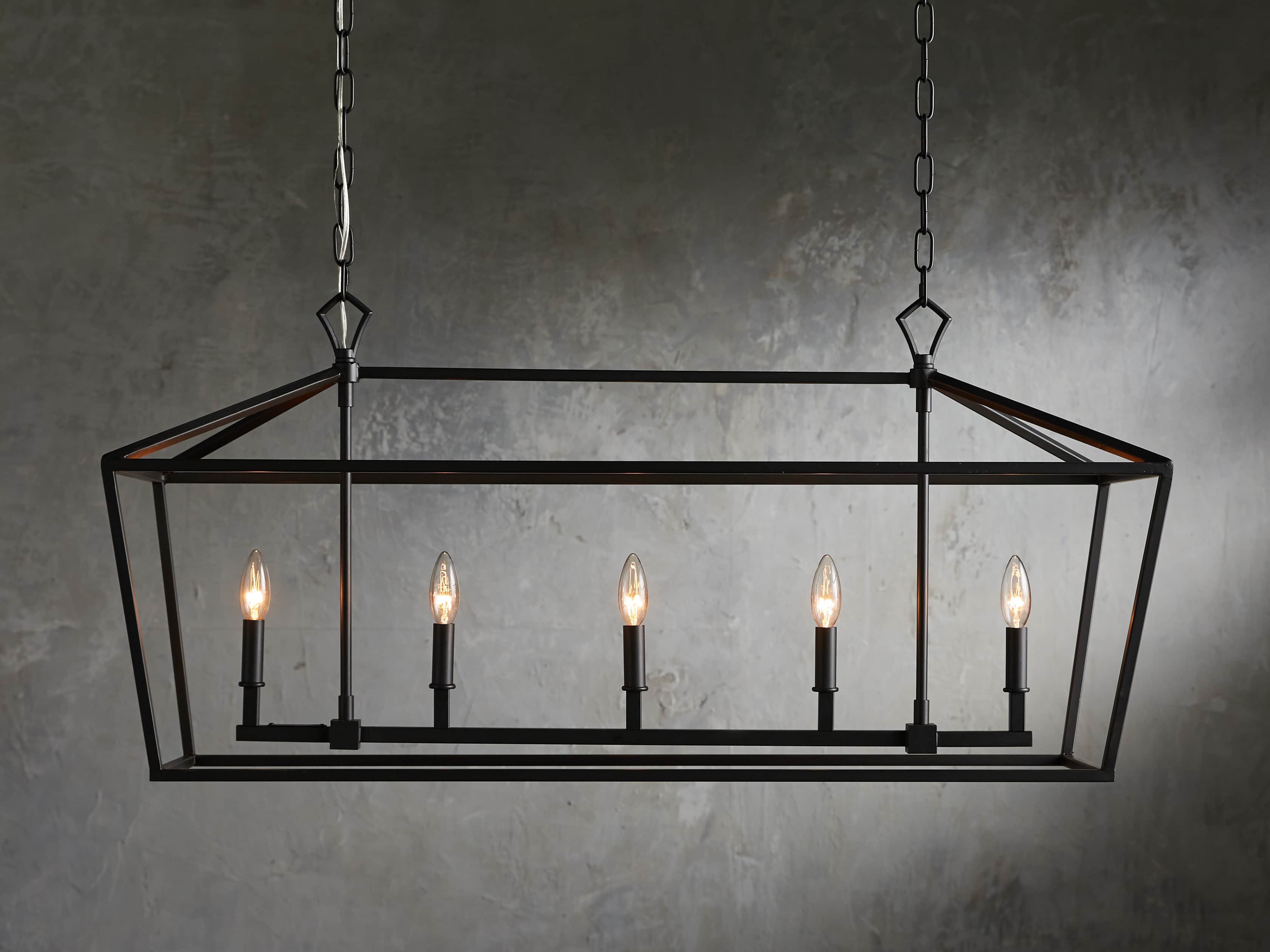 Garnet Rectangular Chandelier