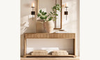 Pauillac Fabric Shade Torch Sconce