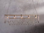Aubrey Rectangular Chandelier in Silver