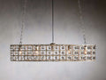 La Cage Oval Chandelier in Silver Clay