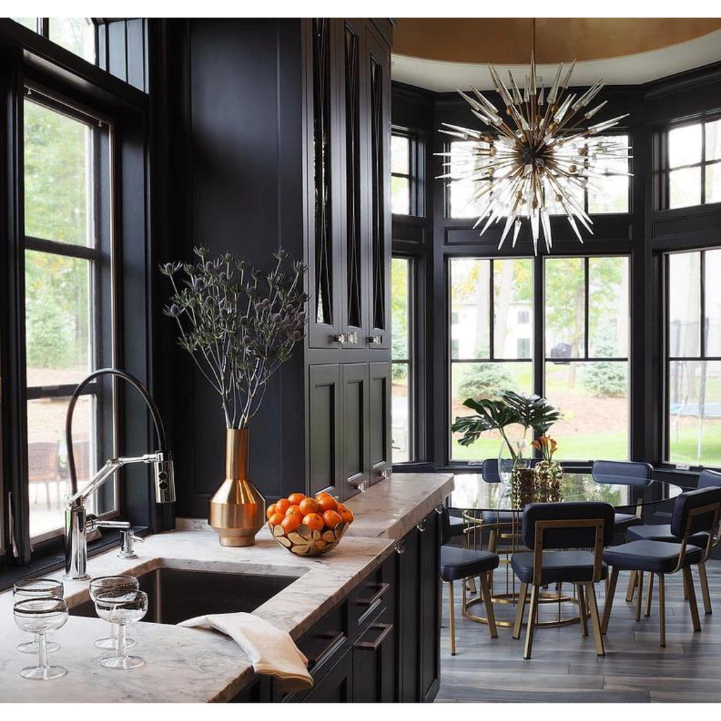 Sparta 18-Light Chandelier in Aged Brass 48L x 48W x 48H