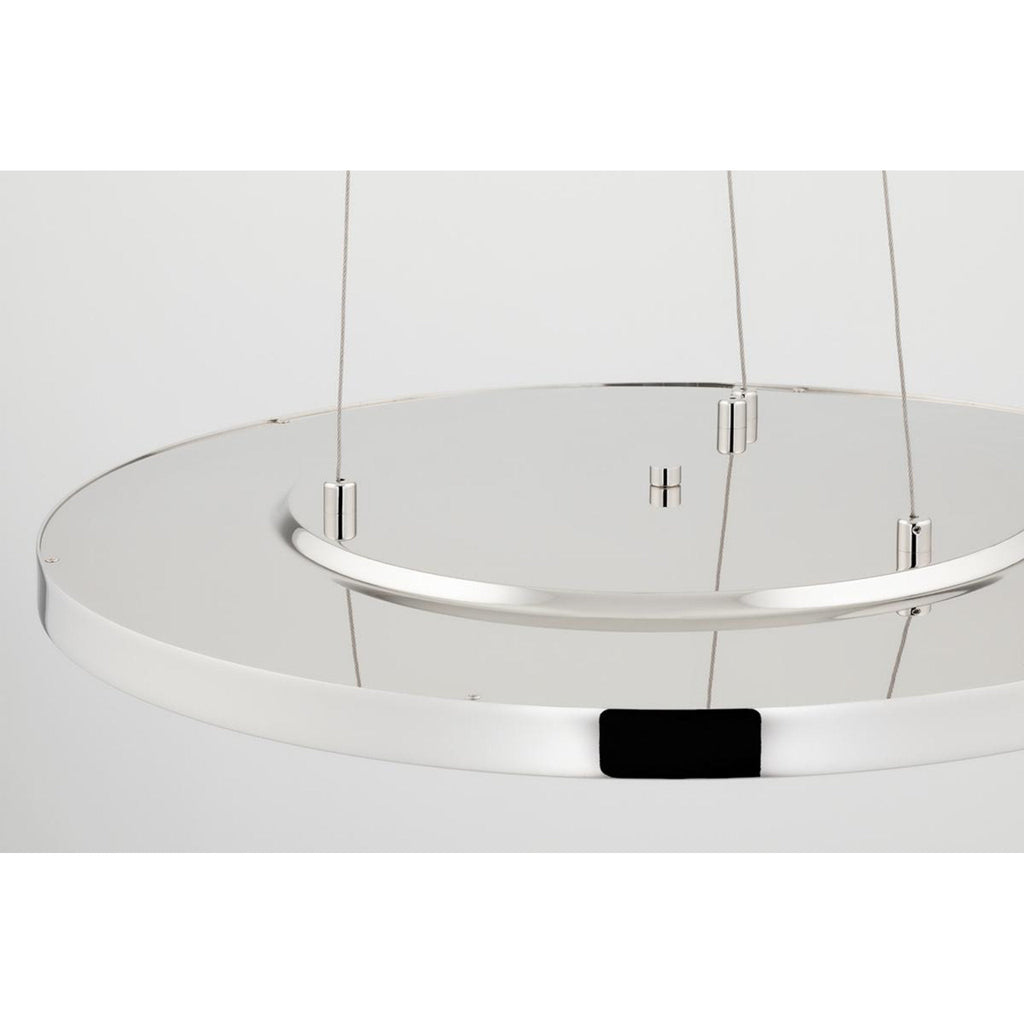 Eastport 1-Light Chandelier in Aged Brass 36L x 36W x 1.75H