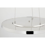 Eastport 1-Light Chandelier in Polished Nickel 36L x 36W x 1.75H