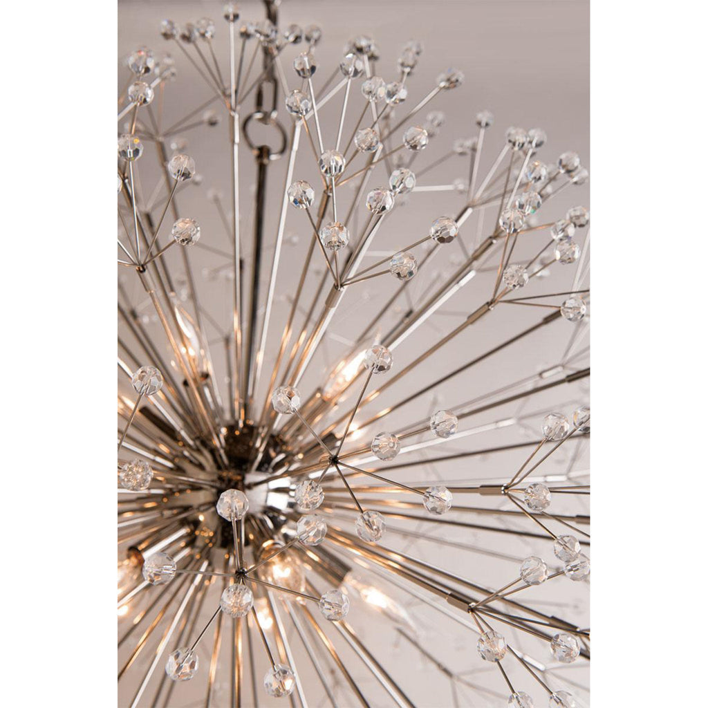 Dunkirk 16-Light Chandelier in Polished Nickel 40L x 40W x 40H