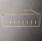 19th C. English Openwork Rectangular Chandelier 72"