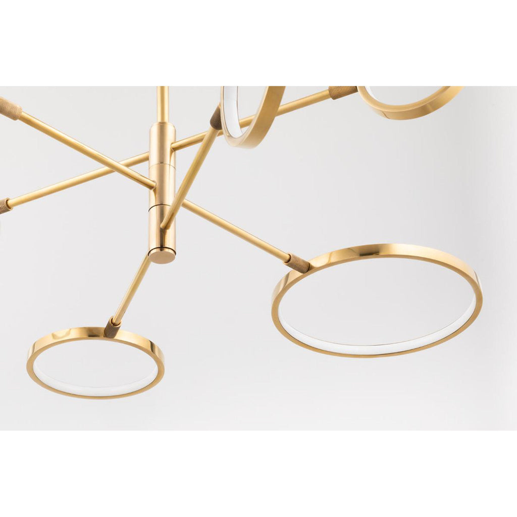 Saturn 0-Light Chandelier in Polished Nickel 44.5L x 44.5W x 13.25H